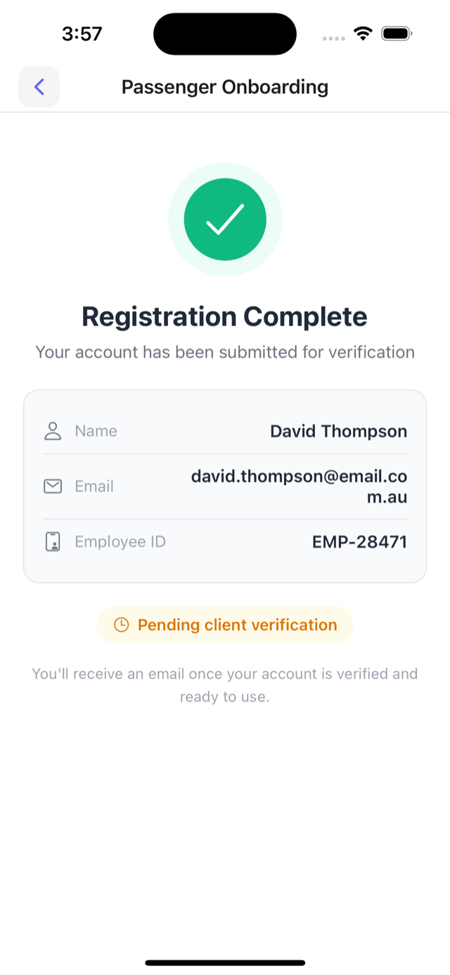 Sign-up done - account waiting on approval